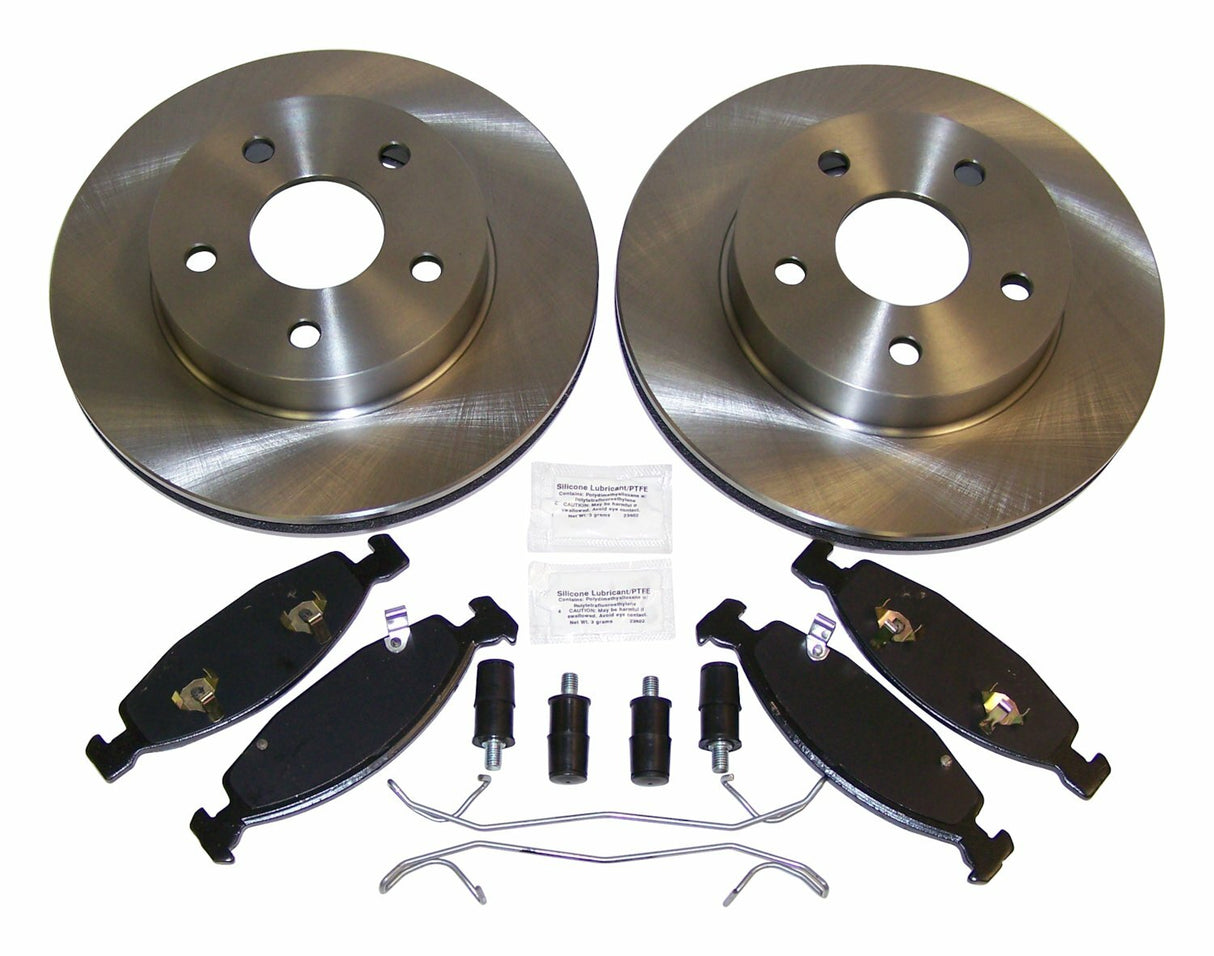 t Crown Automotive - Semi-Metallic Black Disc Brake Service Kit - 52098672KE Crown Automotive