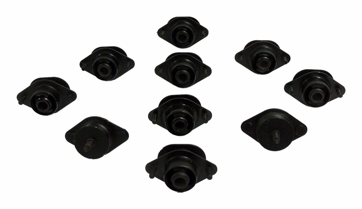 Jeep Steel Black Body Mount Kit - 55366676K2