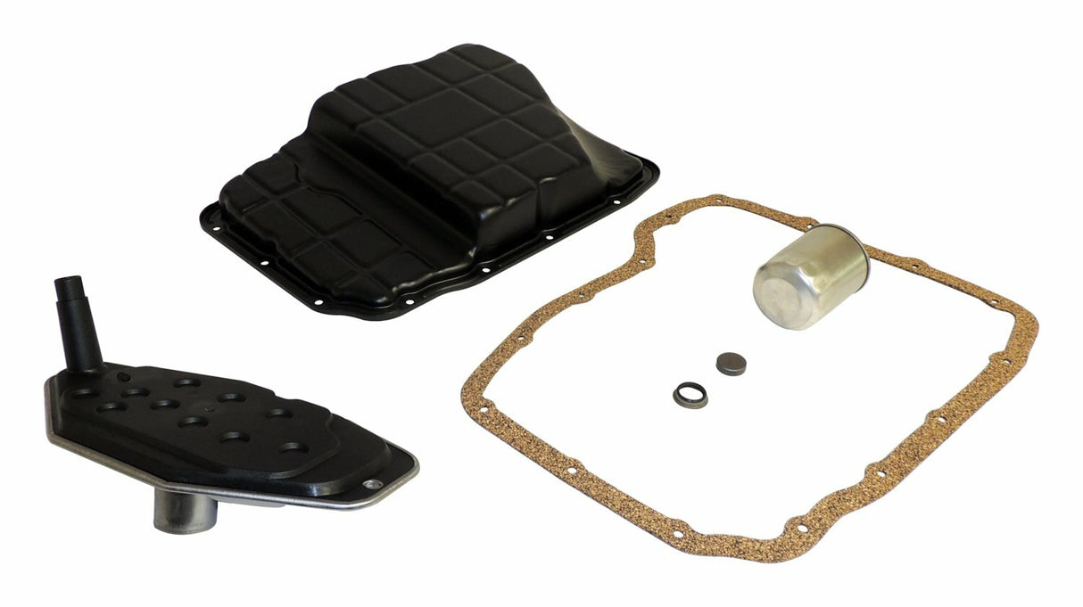 t Crown Automotive - Steel Black Transmission Pan Kit - 68065923K Crown Automotive