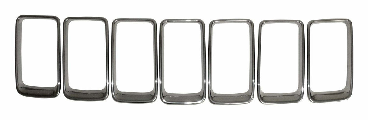 Brushed Platinum Grille Insert Set for 2015-2016 Jeep WK Grand Cherokee - 68285652AA