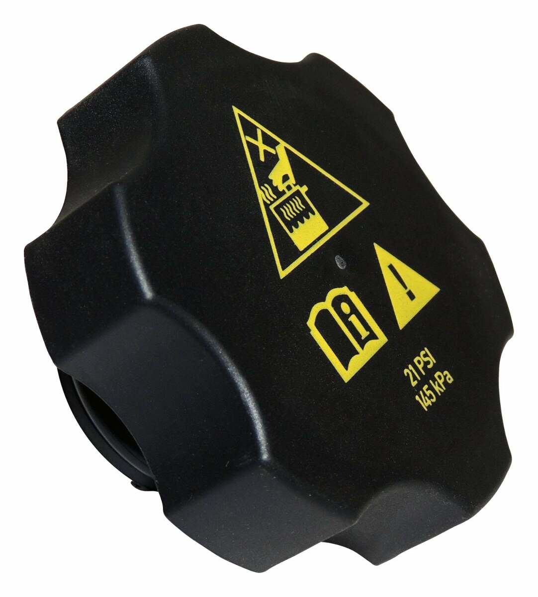 Coolant Bottle Cap for 2014+ Jeep Models w/ Select Engines - 68249136AA black