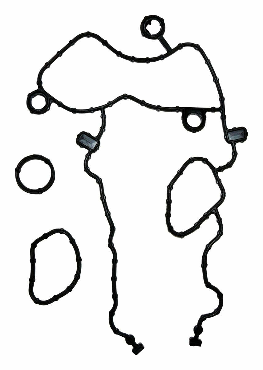 Timing Cover Gasket Set for 2012-2015 Jeep Wrangler JK Wrangler w/ 3.6L Engine - 68228480AA black