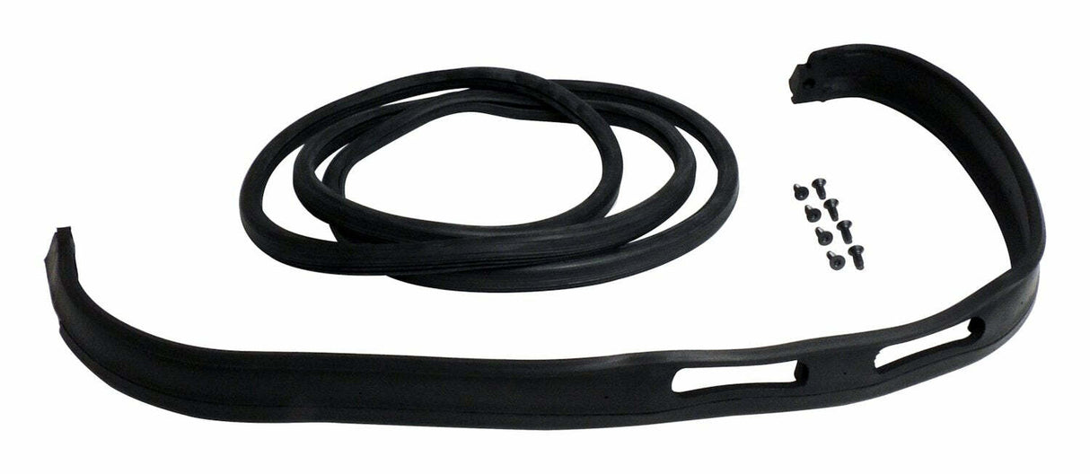Windshield Frame Weatherstrip Kit for 1976-1986 Jeep CJ-5, CJ-7, & CJ-8 - 5453950K steel black