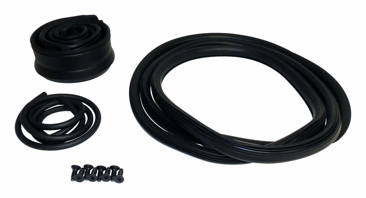 Windshield Frame Weatherstrip Master Kit for 1976-1986 Jeep CJ-5, CJ-7, & CJ-8 - 5453950MK steel black