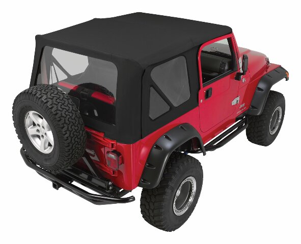 RT Off-Road Complete Top - CT20335 fits 1997-2006 Jeep Wrangler black fabric