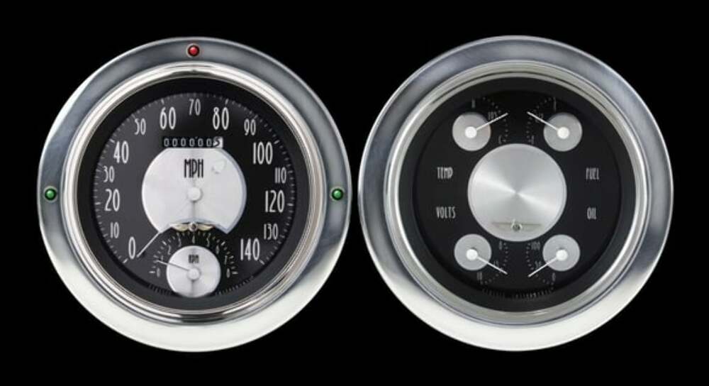 All American Tradition 54-55 Chevy Truck Package w/ Speedtachular CT54AT62 dash gauge cluster