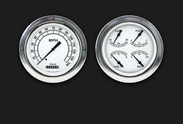 White 1954-55 Chevy Truck Package CT54CW52 dash gauge cluster