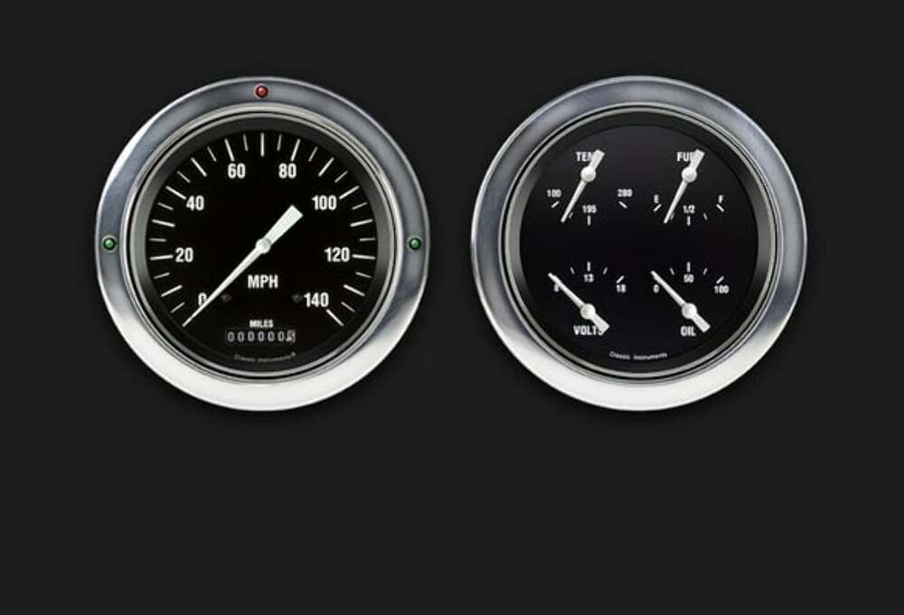 Hot Rod 1954-55 Chevy Truck Package CT54HR52 dash gauge cluster