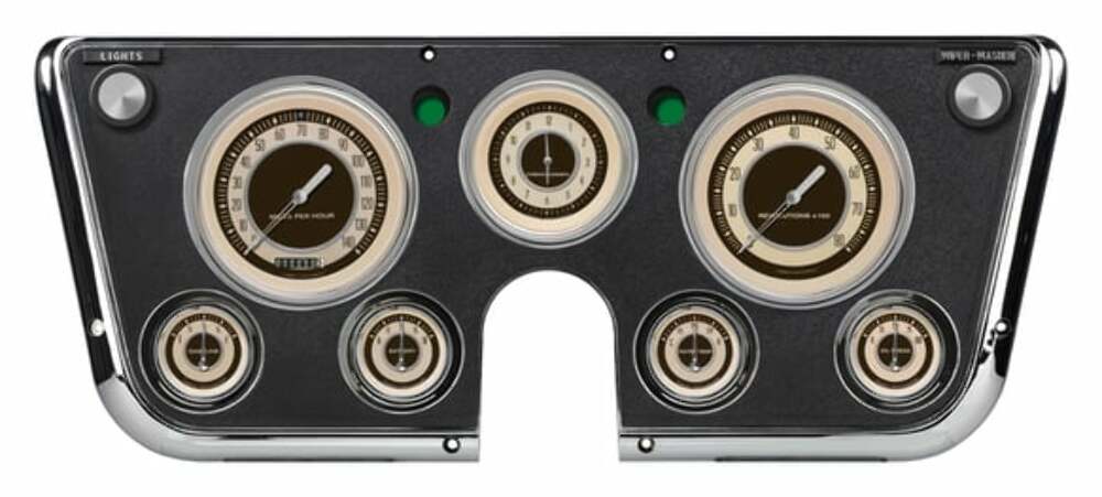 Fits 67-72 C10 Pickup Nostalgia VT LS Sending Unit Instrument Clusters CT67NT-LS
