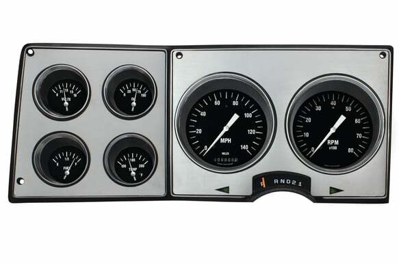 1973-1974 Chevy C10 Pickup Hot Rod Package CT73HR silver dash gauge cluster