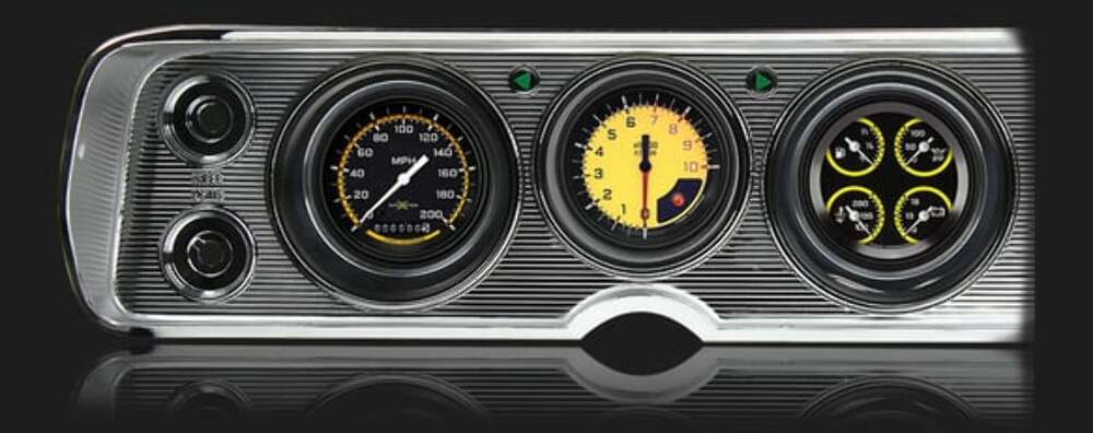 AutoCross Yellow 1964-65 Chevelle Package LS Sending Unit CV64AXY-LS for 1964-1965 Chevelle dash gauge cluster