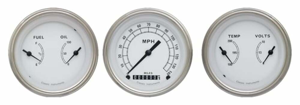 Classic Instruments analog dash gauge set