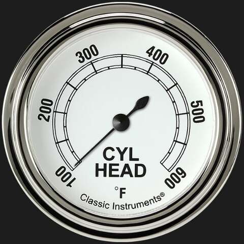White 2 5/8" Cylinder Head Temp. Gauge CW397SLF