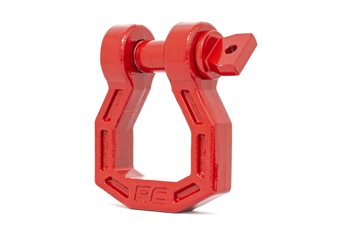 D-Ring; Forged; Pair; Red by Rough Country