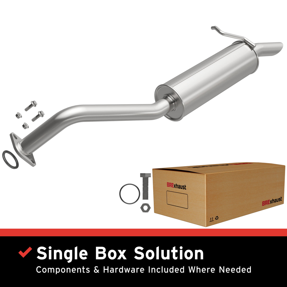 2008-2015 Scion xB Direct-Fit Muffler Kit 108-0027 aluminized steel