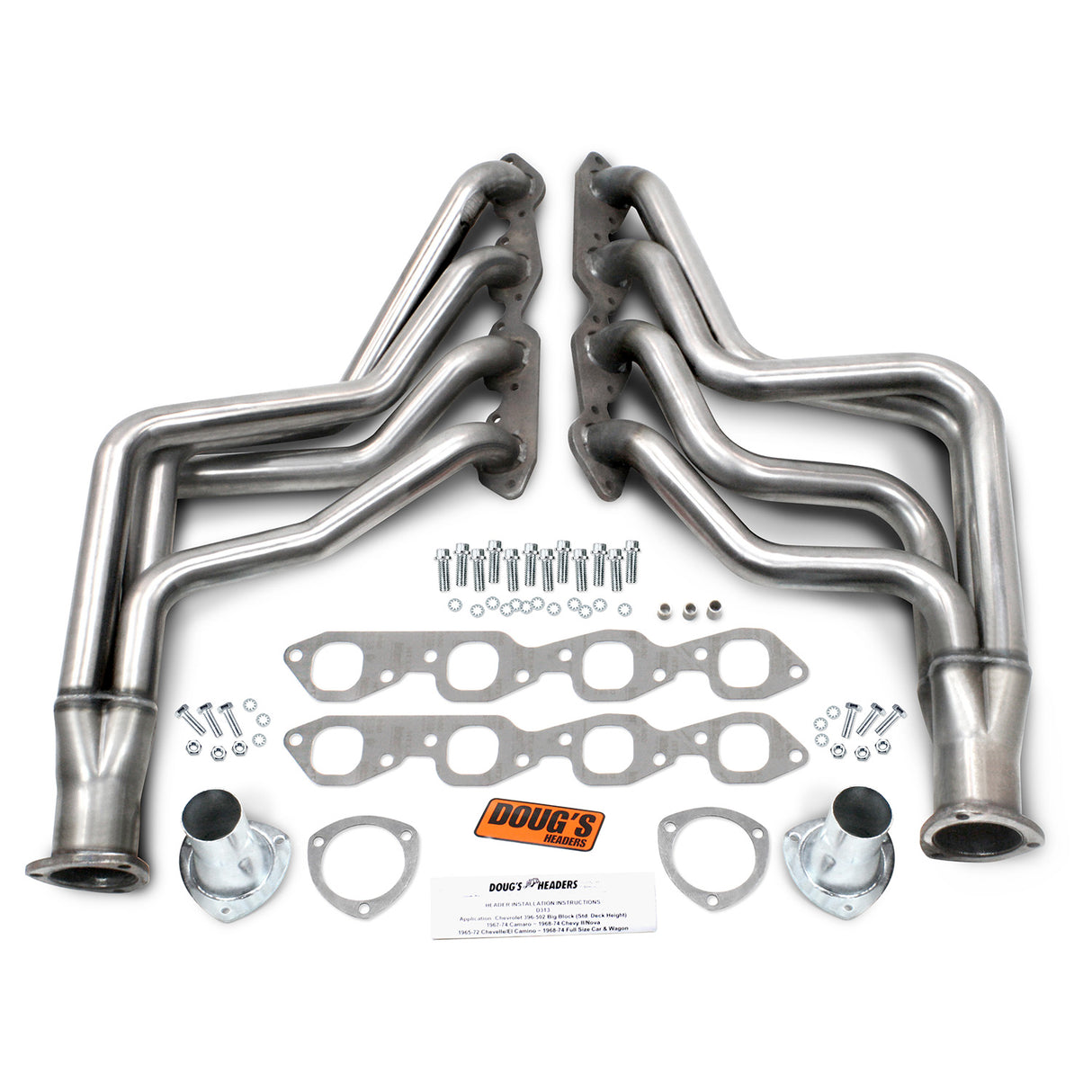 Long Tube Headers for 304 Stainless 1-3/4in Primary Stainless Steel D313-SS