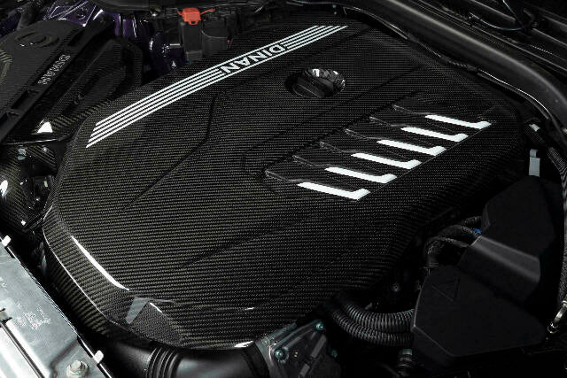 Fits 2020-2023 Bmw B58D; Gloss Carbon Fiber Engine Cover-D590-0003 BMW performance