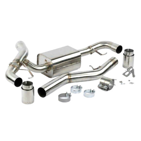 Fits 2019-2023 BMW 330I/430I; Valved Axle-Back Exhaust-Polished Tips BMW performance