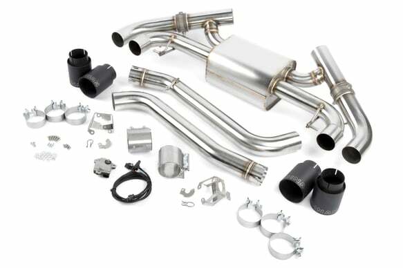 Valved Axle-Back Exhaust for 2022-2024 BMW M240i D660-0098-BLK BMW performance