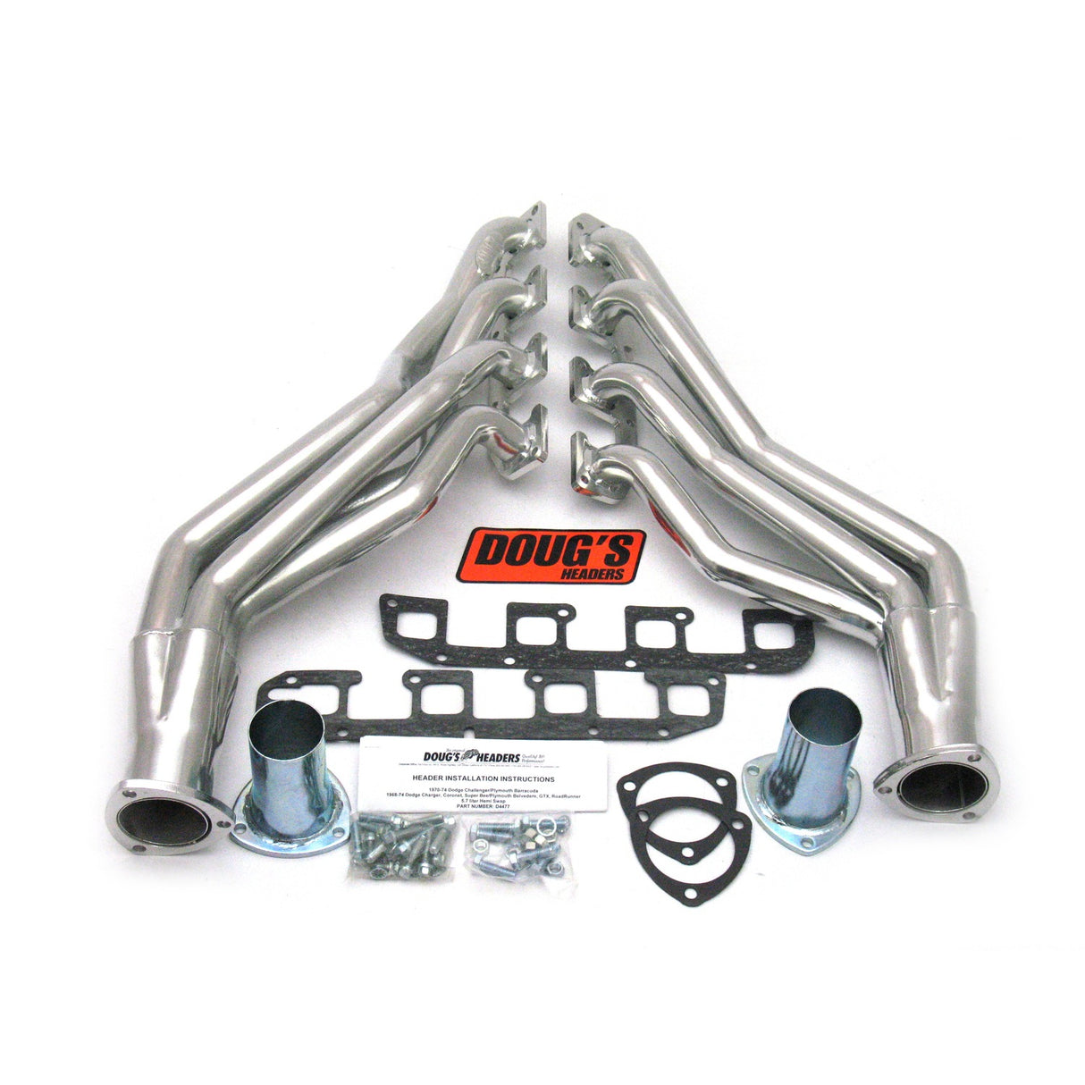 Long Tube Headers for 62-74 Mopar 5.2-6.4L HEMI Engine Swap D4477