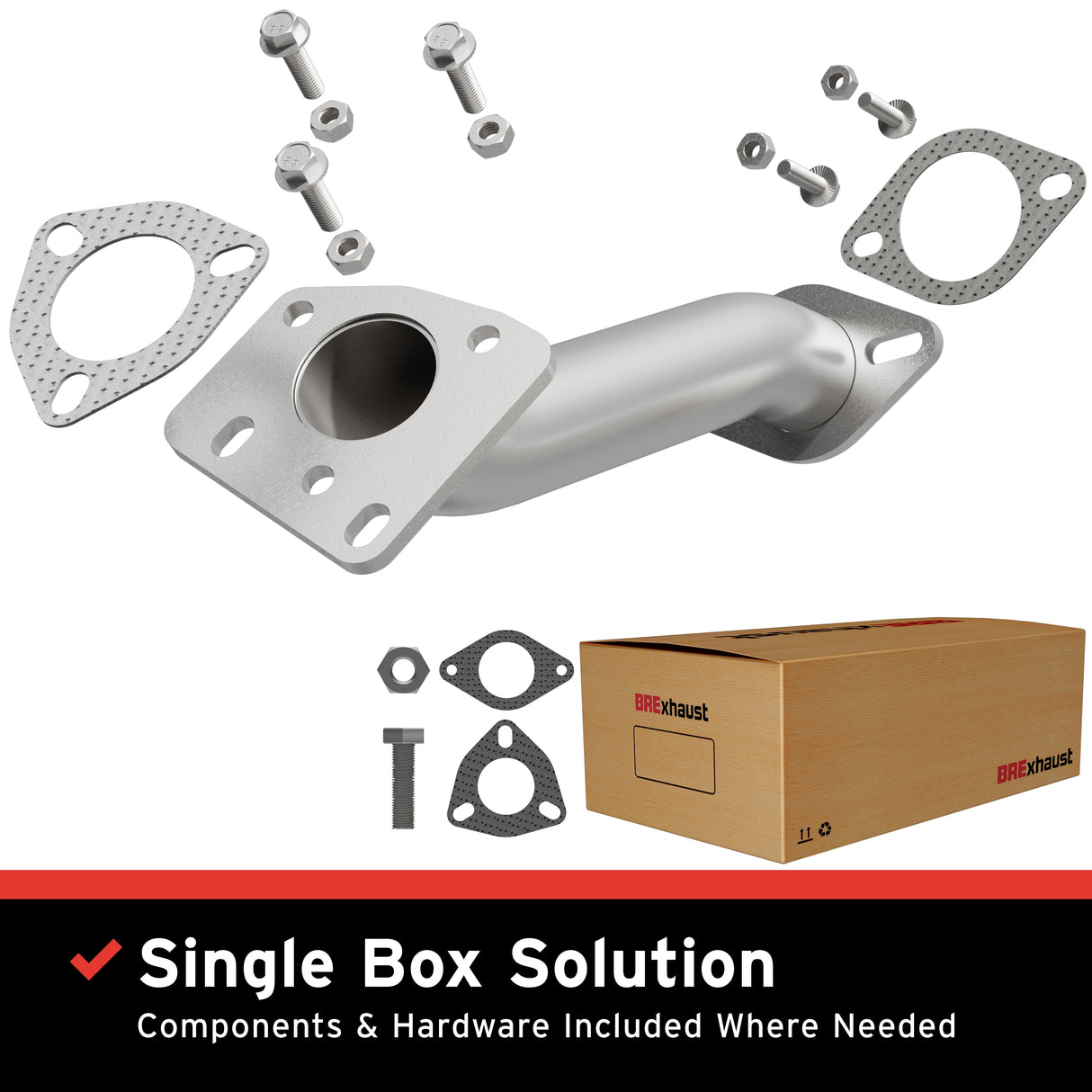 t 2009-2012 Ford Escape Direct-Fit Front Pipe Kit 107-0020 Brexhaust