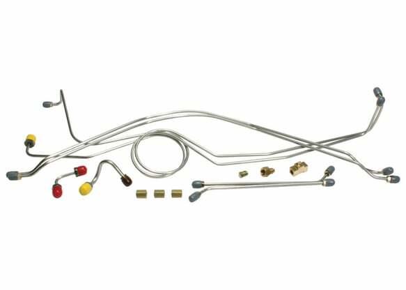 63-66 C10 Panel Disc Brake Conversion Brake Lines-Original Material DBBL66O steel