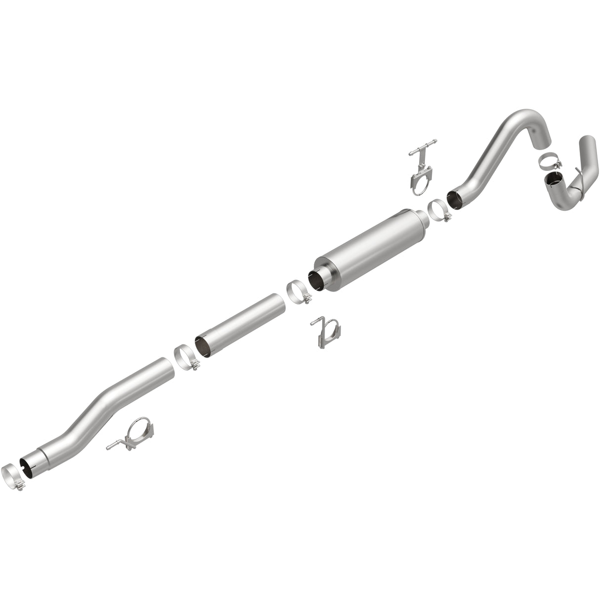 1999-2007 Ford F-250 Super Duty Direct-Fit Replacement Exhaust System 106-0480 aluminized steel