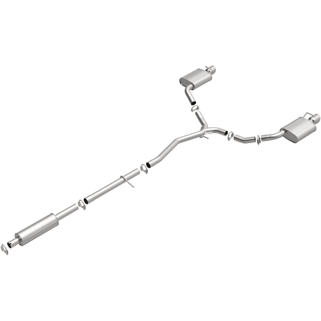 2011-2015 Ford Explorer Direct-Fit Replacement Exhaust System 106-0459 aluminized steel