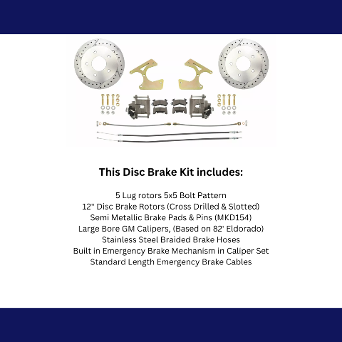 disc brake conversion kit for 1963-1987 Chevy C10 stainless steel steel disc brake drum brake fits-1963-87-c10-truck-rear-5-lug-drilled-slotted-disc-brake-kit-dbk1012trk-5lx MBM