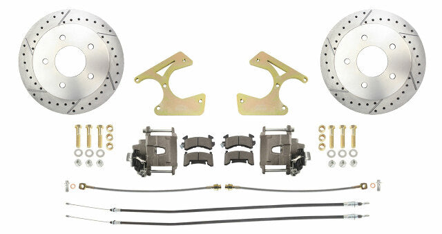disc brake conversion kit for 1963-1987 Chevy C10 stainless steel steel disc brake drum brake fits-1963-87-c10-truck-rear-5-lug-drilled-slotted-disc-brake-kit-dbk1012trk-5lx MBM