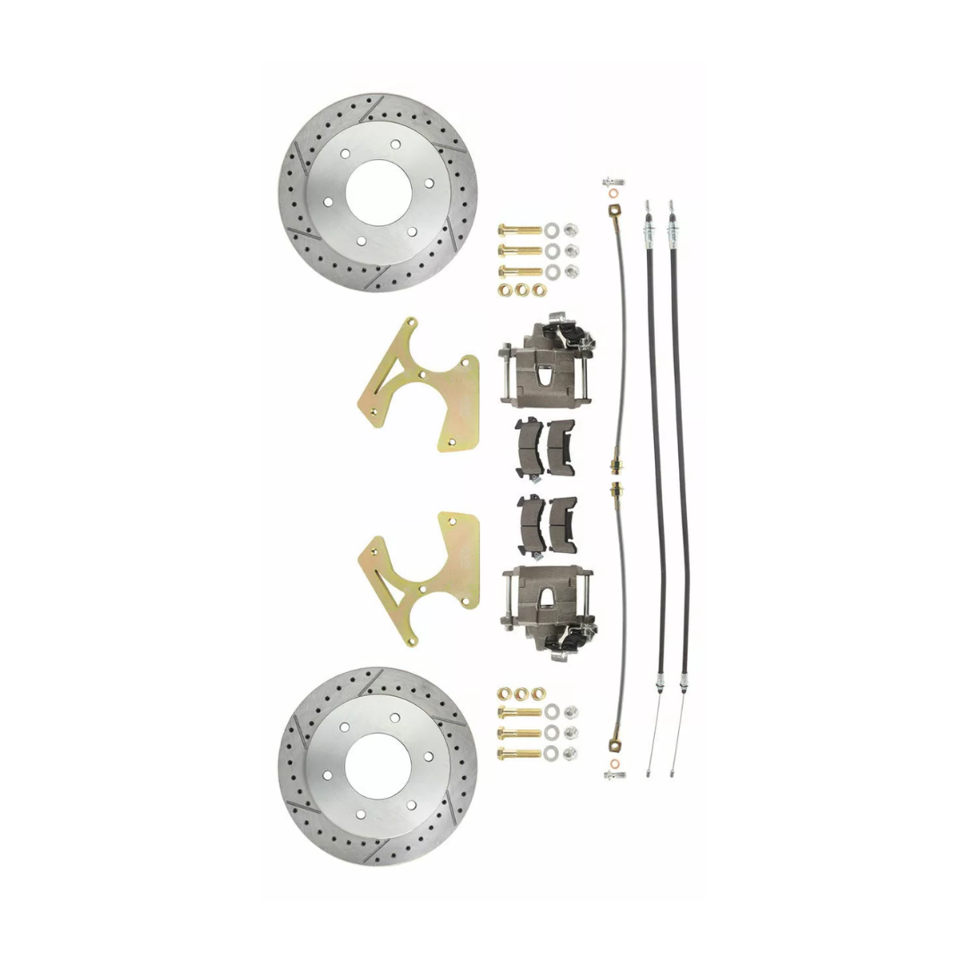 disc brake conversion kit for 1963-1987 Chevy C10 stainless steel steel disc brake drum brake fits-1963-1987-c10-truck-rear-6-lug-drilled-slotted-disc-brake-kit-dbk1012trk-lx MBM