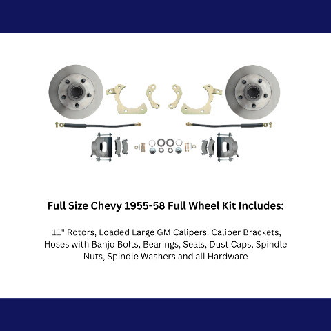 disc brake conversion kit for 1955-1958 Chevy fits-1955-1958-gm-full-size-standard-disc-brake-kit-dbk5558 MBM
