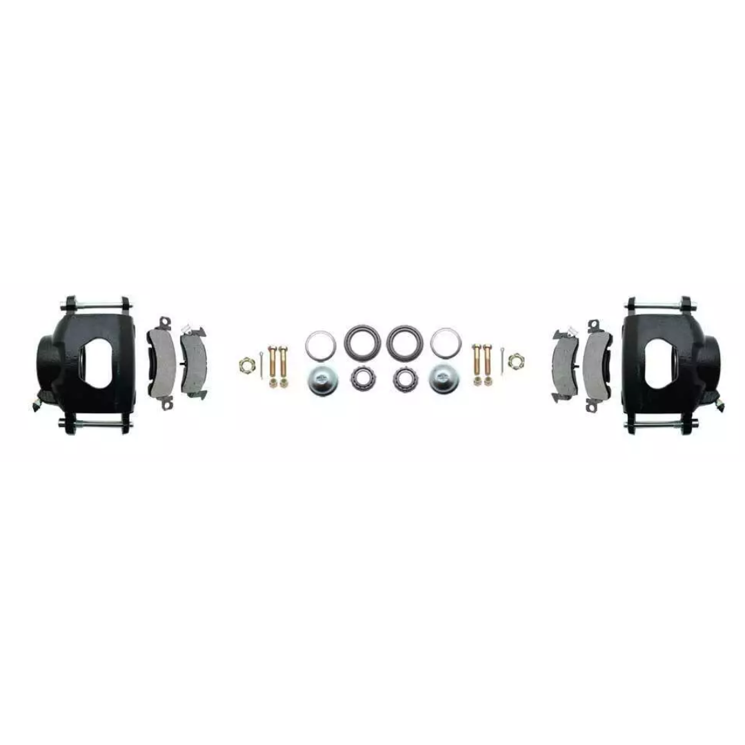 disc brake conversion kit for 1955-1958 Chevy black disc brake fits-1955-58-gm-full-size-disc-brake-kit-drilled-slotted-rotors-black-dbk5558lxb MBM