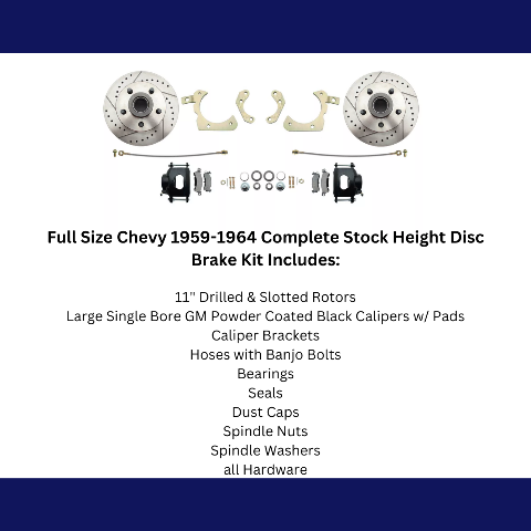 disc brake conversion kit for 1959-1964 Chevy black disc brake fits-1959-64-gm-full-size-disc-brake-kit-drilled-slotted-rotors-black-dbk5964lxb MBM