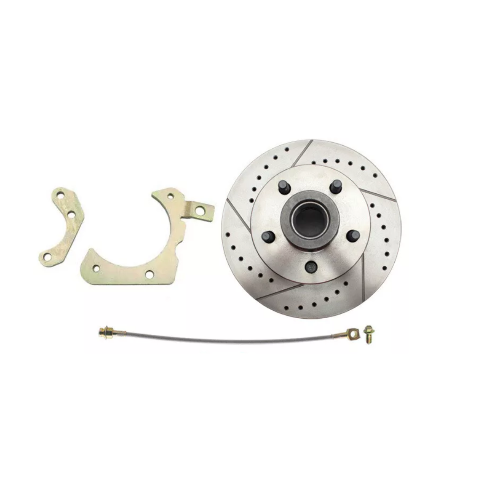 disc brake conversion kit for 1959-1964 Chevy Impala stainless steel steel disc brake fits-1959-1964-gm-full-size-disc-brake-kit-drilled-slotted-rotors-red-dbk5964lxr MBM