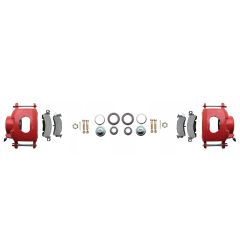 disc brake conversion kit for 1959-1964 Chevy Impala stainless steel steel disc brake fits-1959-1964-gm-full-size-disc-brake-kit-drilled-slotted-rotors-red-dbk5964lxr MBM