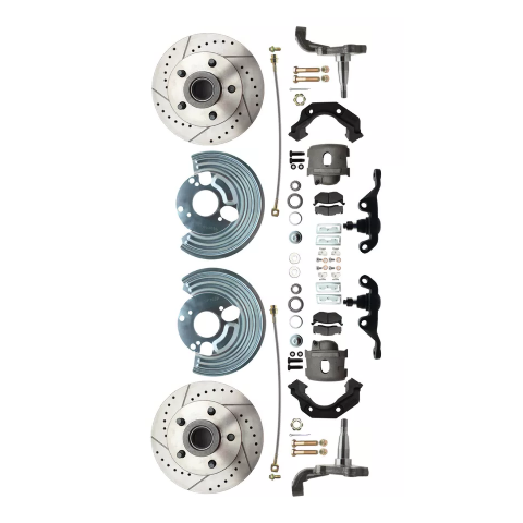 brake caliper for 1962-1972 Dodge disc brake fits-62-72-mopar-a-front-disc-converison-slotted-w-bolt-5x4-5-dbk6272a-45-lx MBM