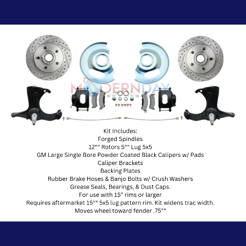 disc brake conversion kit for 1963-1970 Chevy black disc brake MBM