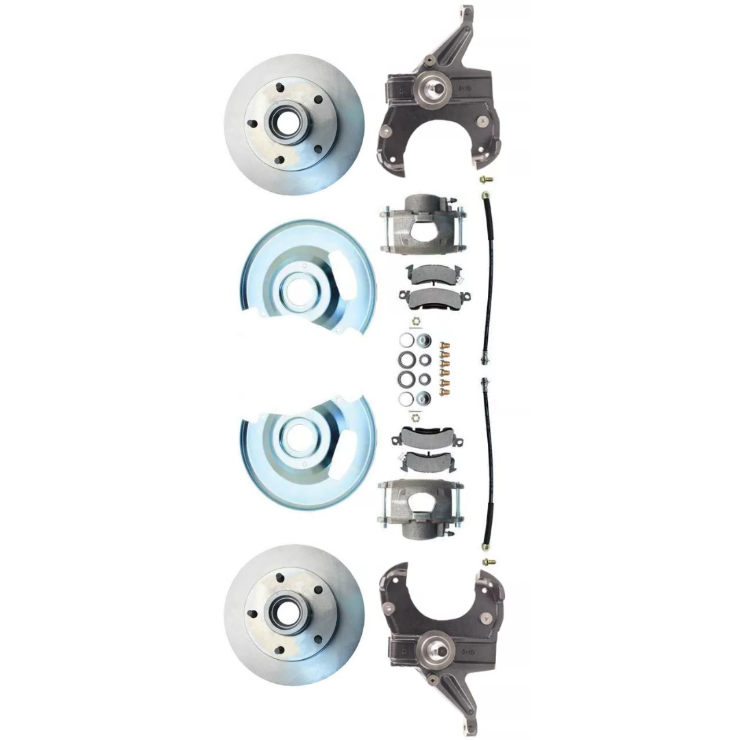 disc brake conversion kit for 1963-1970 Chevy 2.5 inch disc brake drum brake fits-63-70-c-10-6-lug-rotor-2-5drop-disc-brake-conversion-wheel-kit-dbk6370d-a MBM