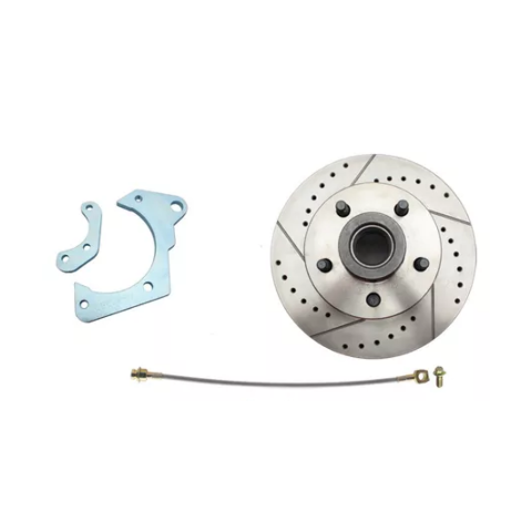 disc brake conversion kit for 1965-1968 Chevy Impala stainless steel steel disc brake fits-1965-1968-gm-full-size-disc-brake-kit-drilled-slotted-rotors-dbk6568lx MBM