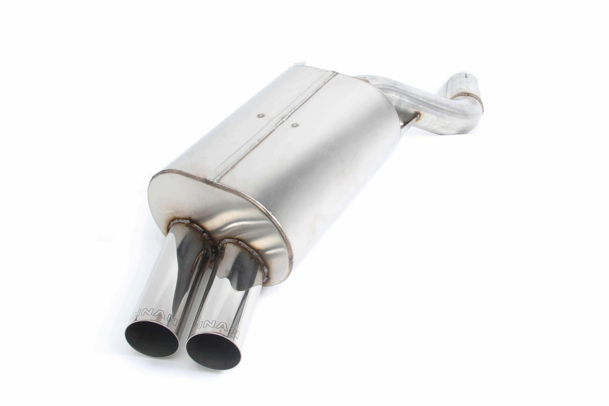 Free Flow Axle-Back Exhaust - 1997-2003 BMW 540i - D660-3940 BMW performance polished stainless steel
