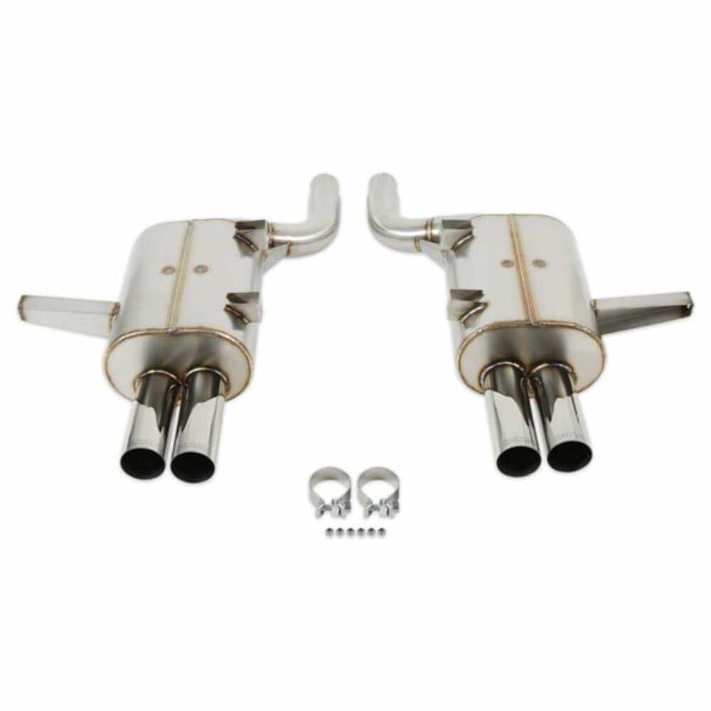 Free Flow Axle-Back Exhaust - 2000-2003 BMW M5 - D660-3950 BMW performance polished stainless steel