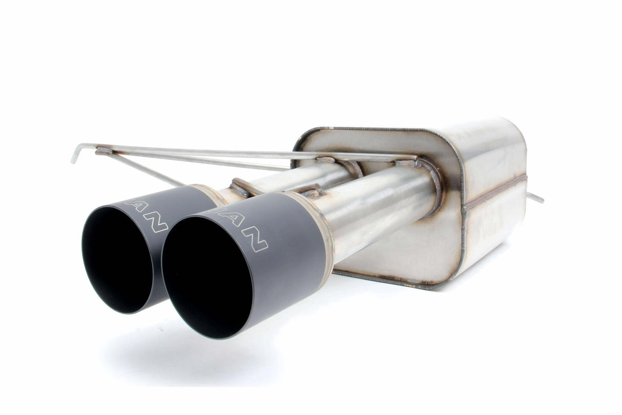 t Dinan Free Flow Axle-Back Exhaust - 2014-2019 MINI Cooper S - D660-0062-BLK Dinan