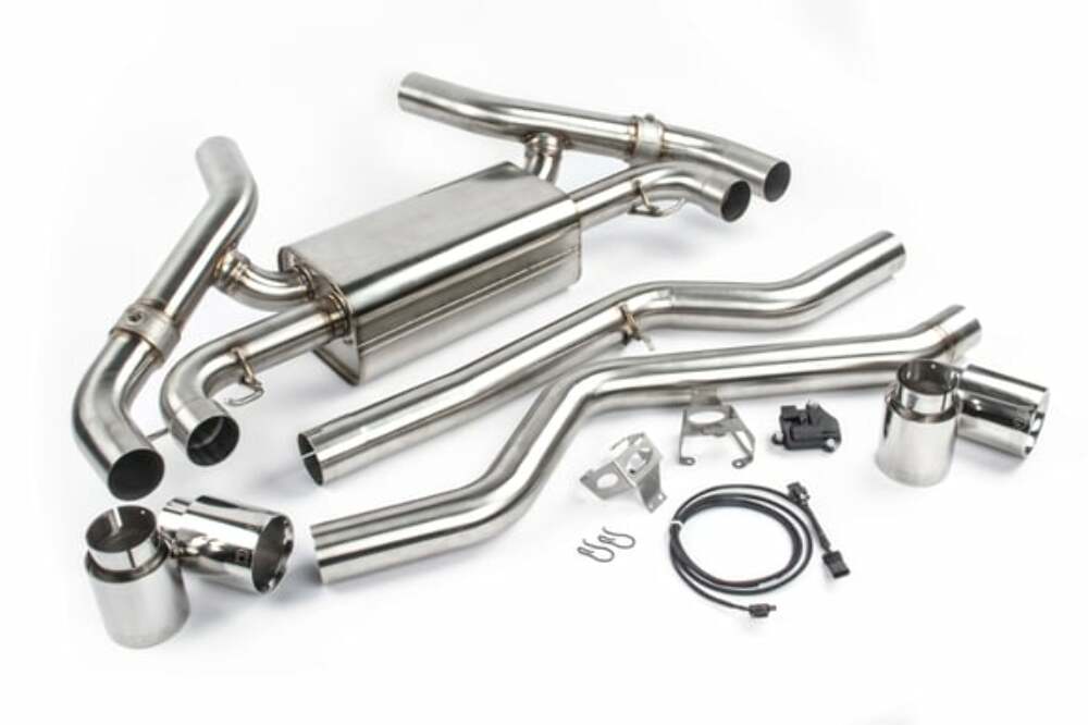 Free Flow Axle-Back Exhaust for 2020-2024 BMW M340i/M440i D660-0085 BMW performance polished stainless steel