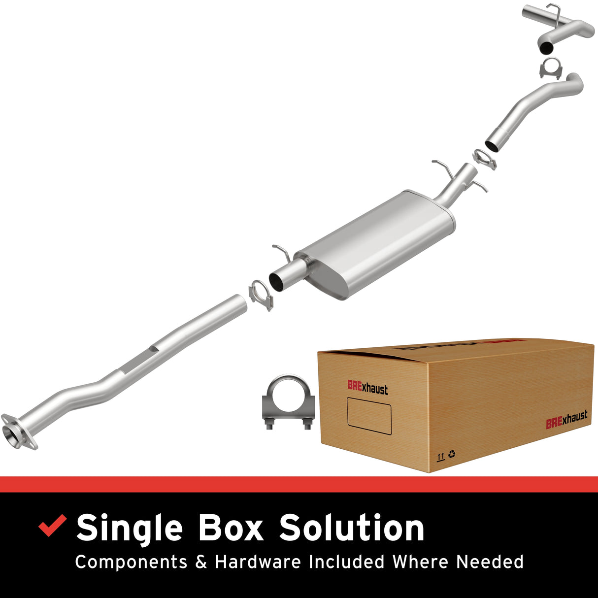 Direct-Fit Replacement Exhaust System 106-0481 aluminized steel