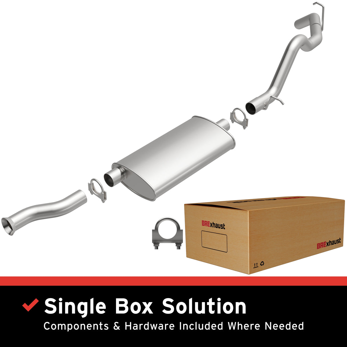 Direct-Fit Replacement Exhaust System 106-0647 aluminized steel