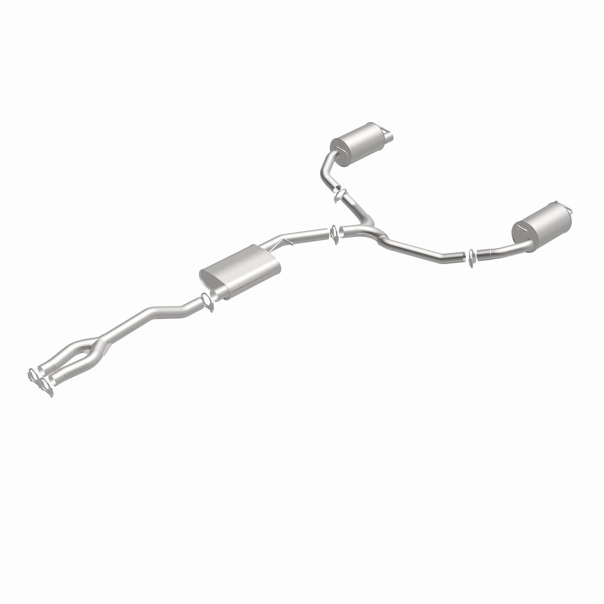 Direct-Fit Replacement Exhaust System 106-0842 for 2011-2014 Dodge aluminized steel