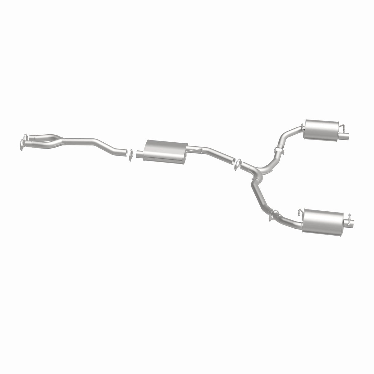 Direct-Fit Replacement Exhaust System 106-0842 for 2011-2014 Dodge aluminized steel