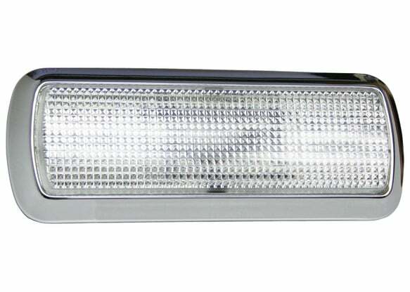 55-72 Truck-1955-72 Truck-Euro-Led Bulb Dome Lamp Assembly-Chrome DLH72EU for 1955-1972