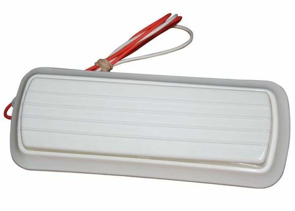 1969-1972 Chevrolet Blazer; Dome Lamp Assembly - White DLH72WH